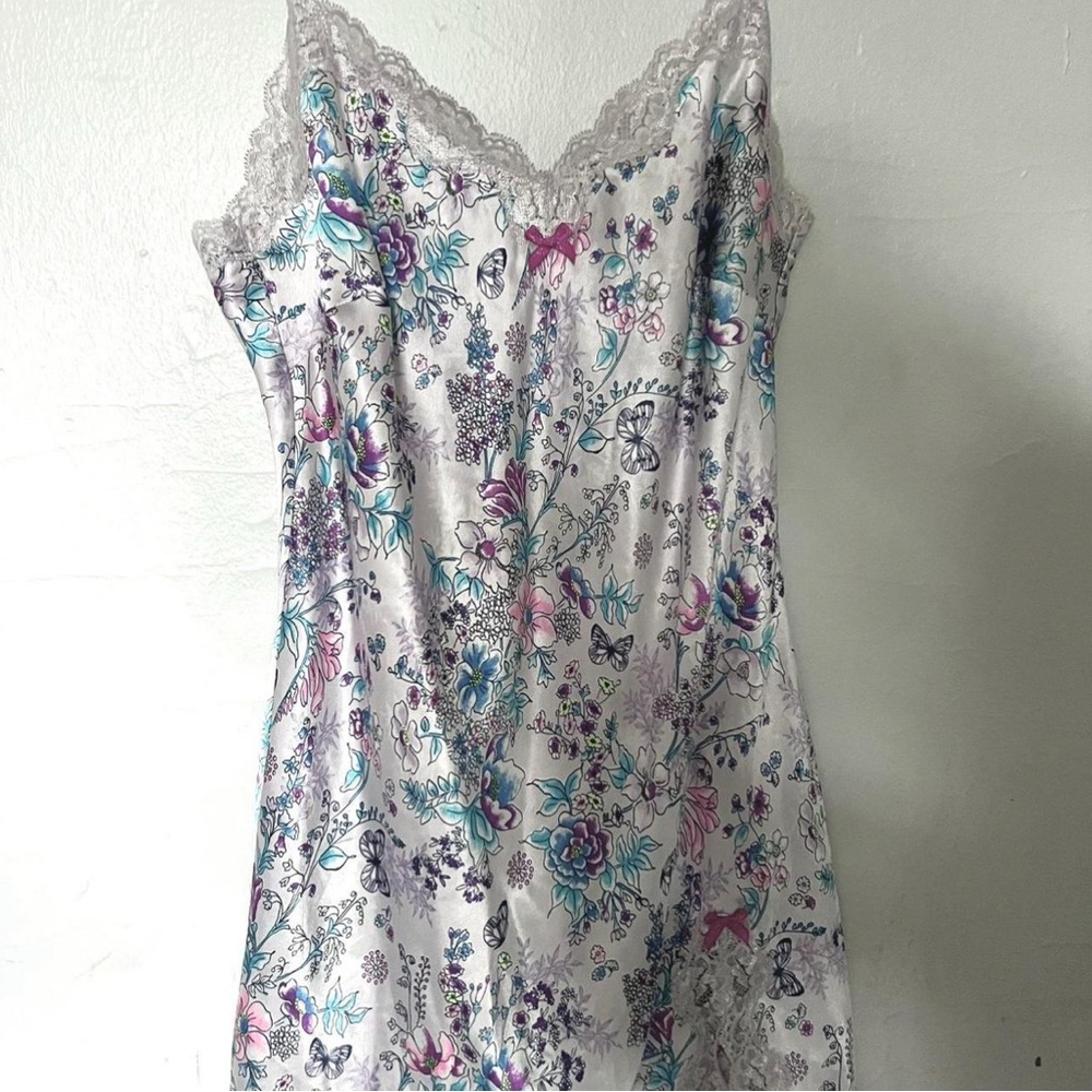 Floral Lace Trim Sleepwear